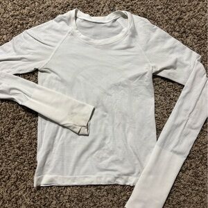 LULULEMON white long sleeve size 2!